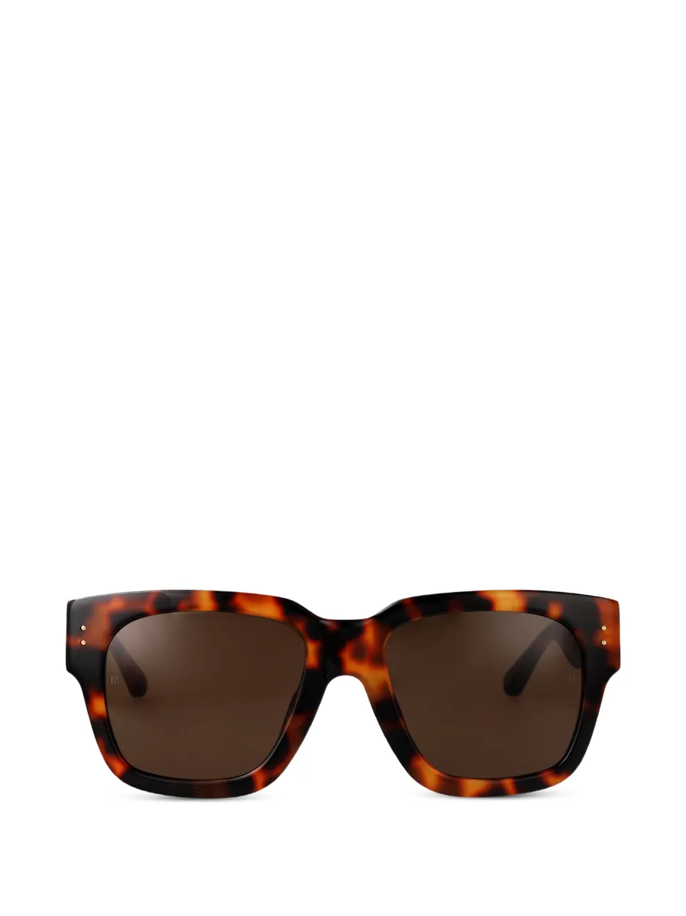 Linda Farrow tortoiseshell-effect square-frame sunglasses - Braun