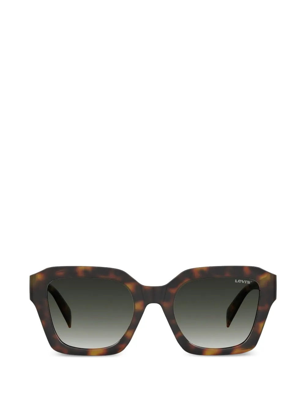 Levi's geometric-frame sunglasses - Braun