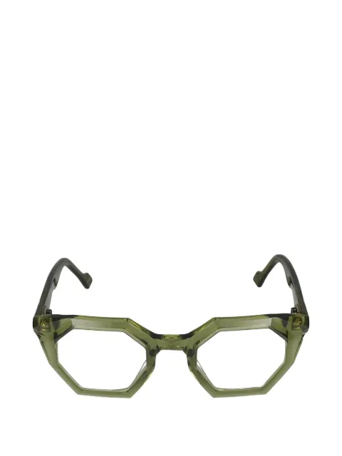 Yohji Yamamoto geometric-frame glasses
