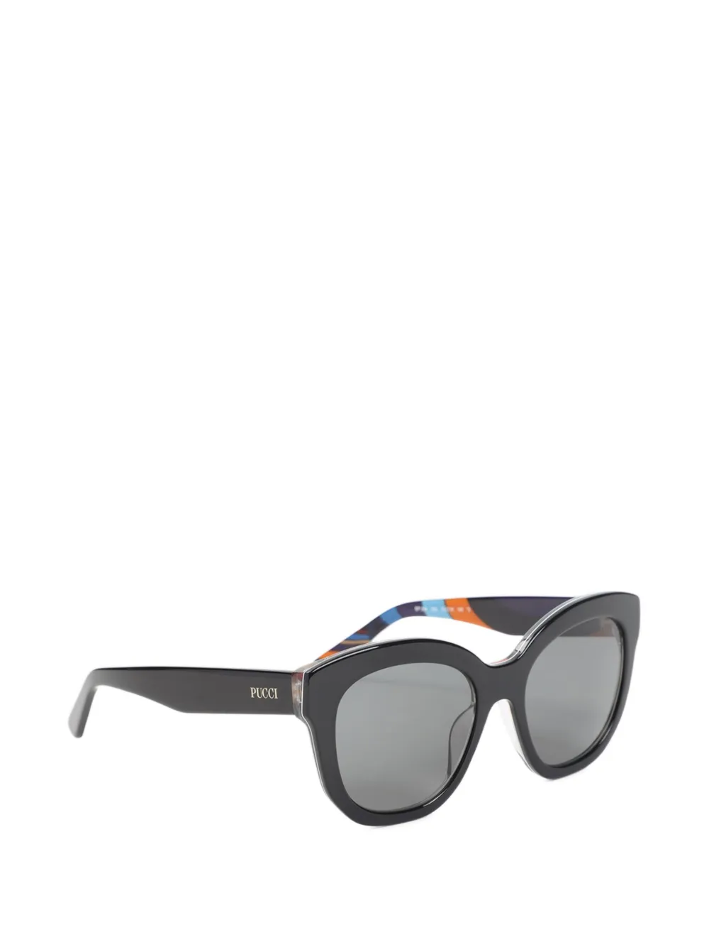 PUCCI Zonnebril met geometrisch montuur Zwart