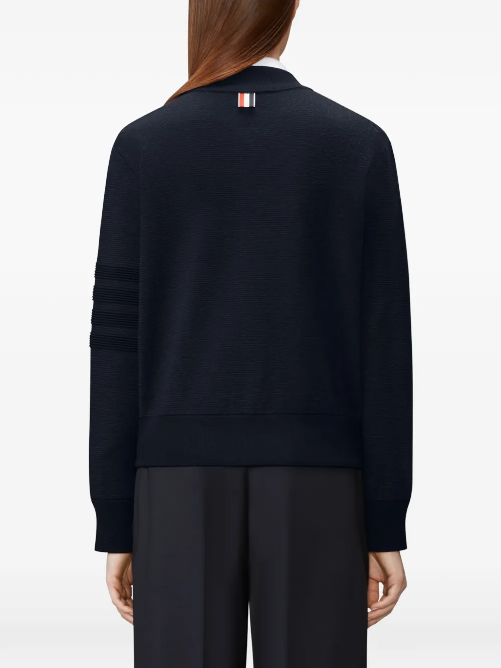 Thom Browne Ottoman Milano Stitch 4-Bar bomberjack Blauw