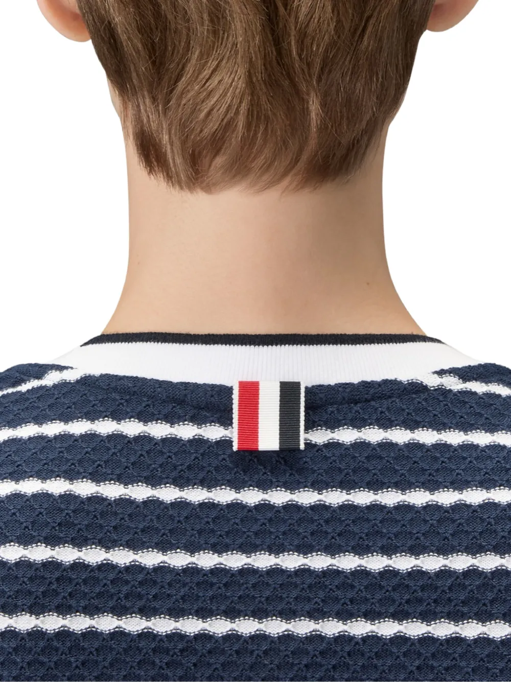 Thom Browne Gestreept T-shirt Blauw