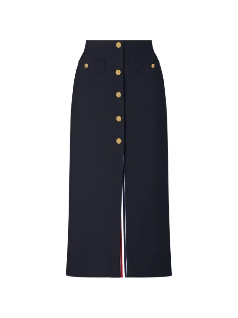 Thom Browne button-detail midi skirt