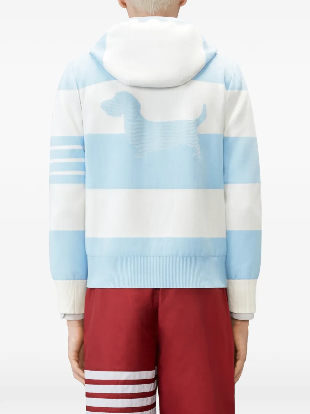 Thom Browne Gestreepte hoodie Blauw