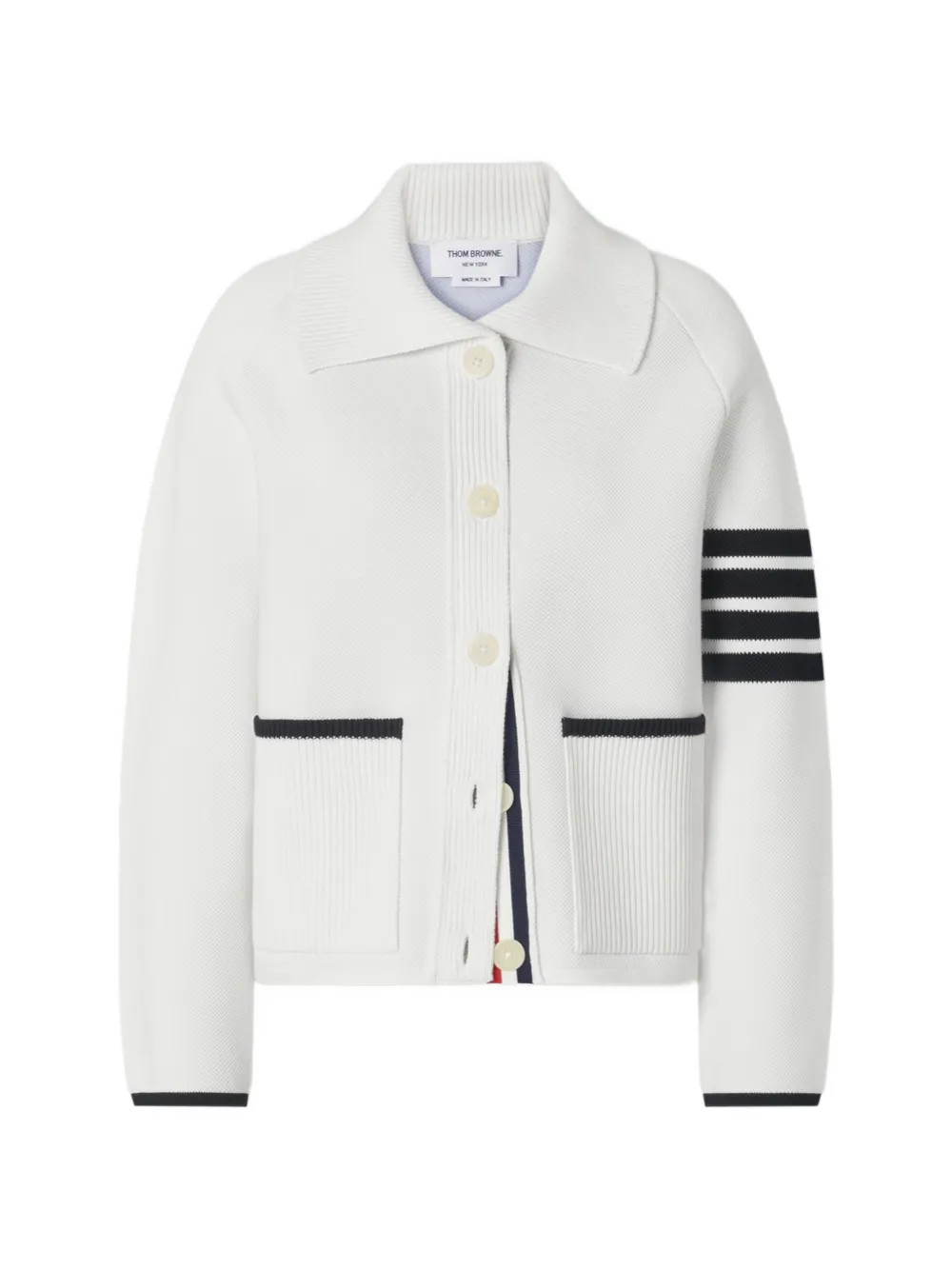 Thom Browne 4BARストライプ ジャケット | ホワイト | Image 1