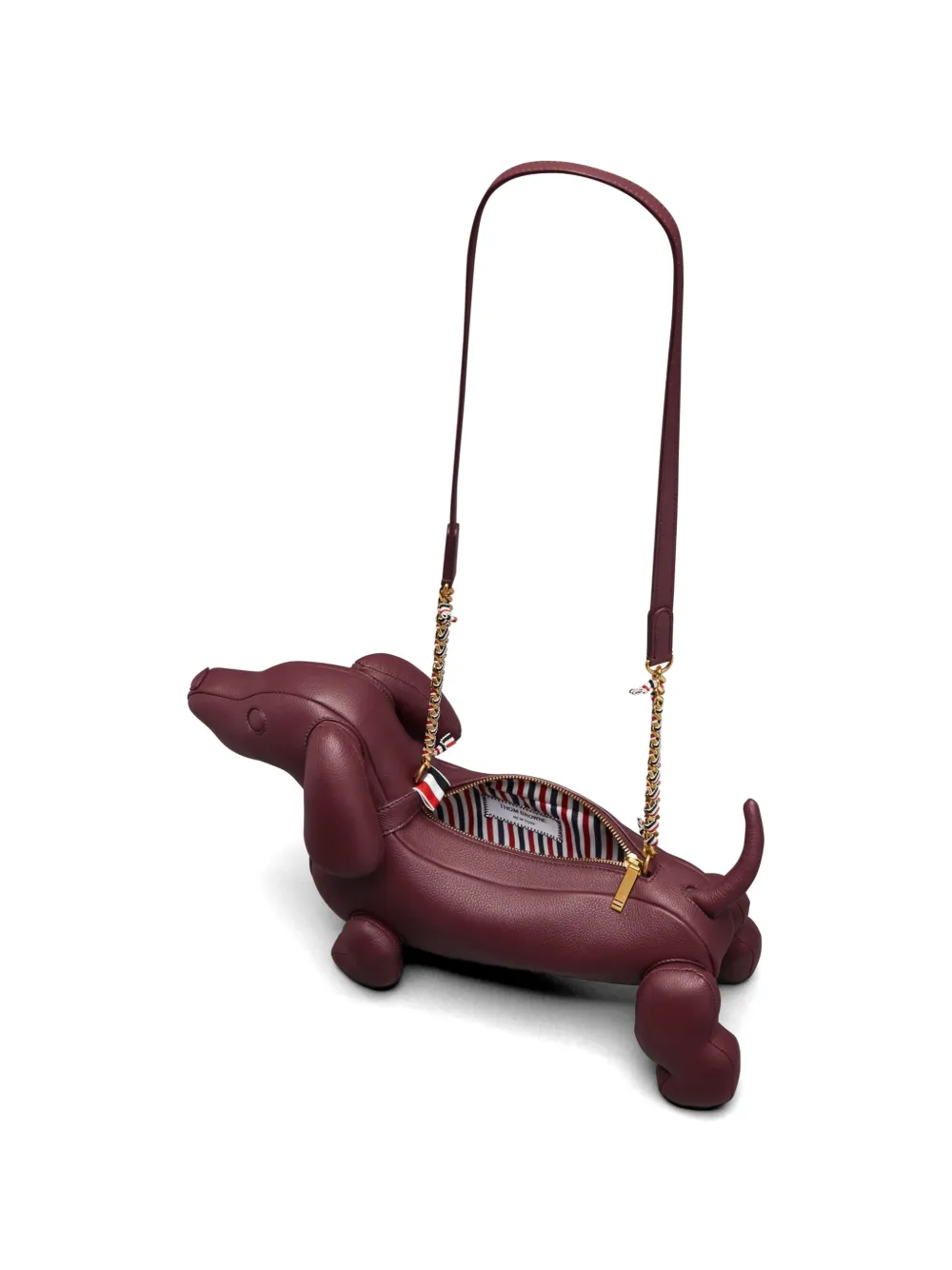 Thom Browne Hector mini-tas van zacht bewerkt leer Rood