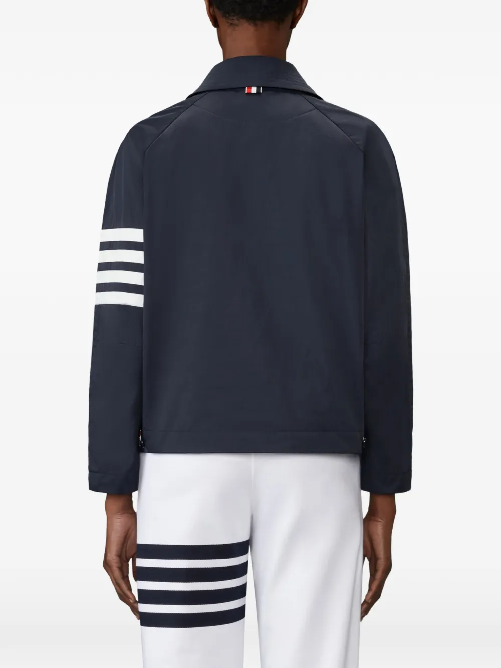 Thom Browne Jack met 4-Bar raglan mouwen Blauw