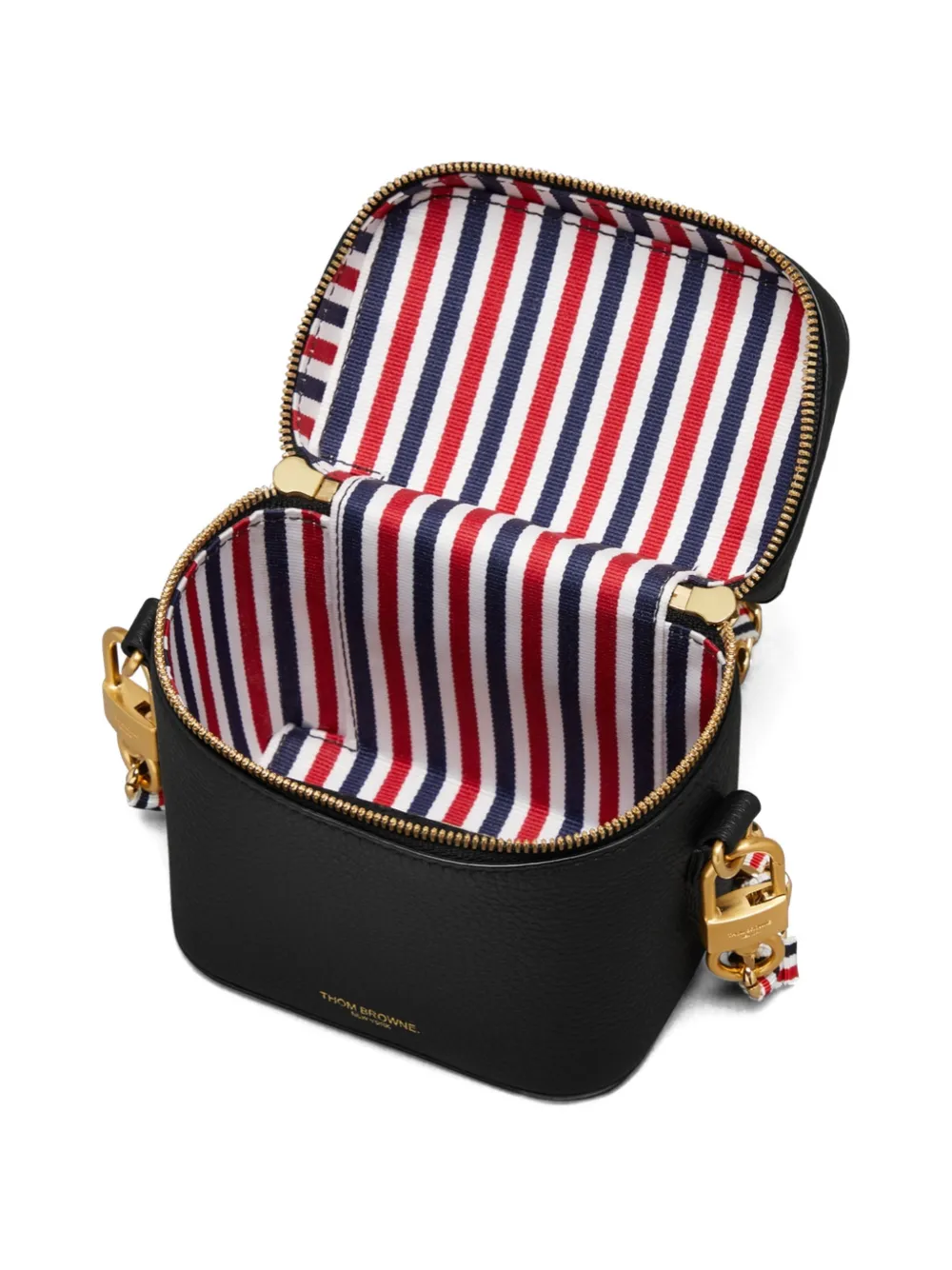 Thom Browne Leren crossbodytas Zwart