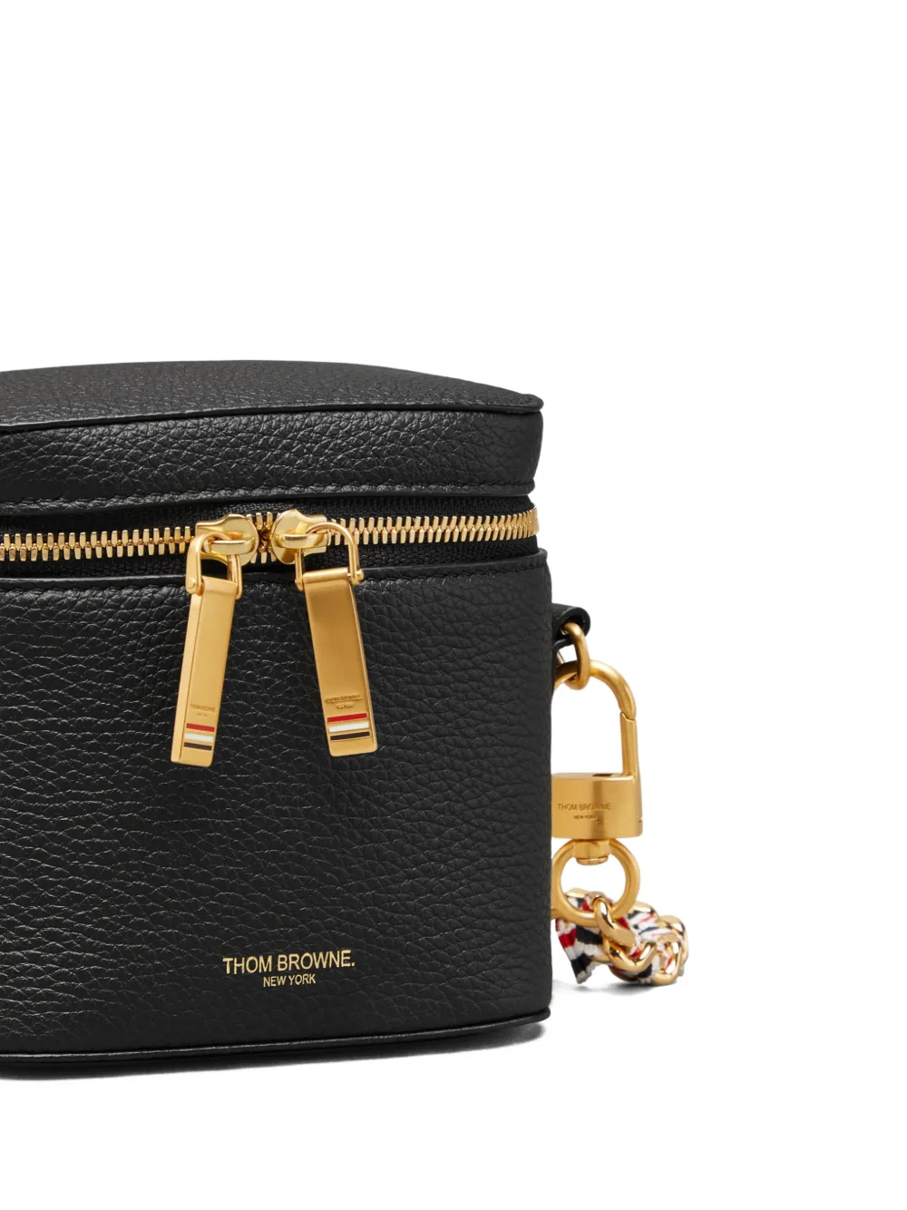 Thom Browne Leren crossbodytas Zwart