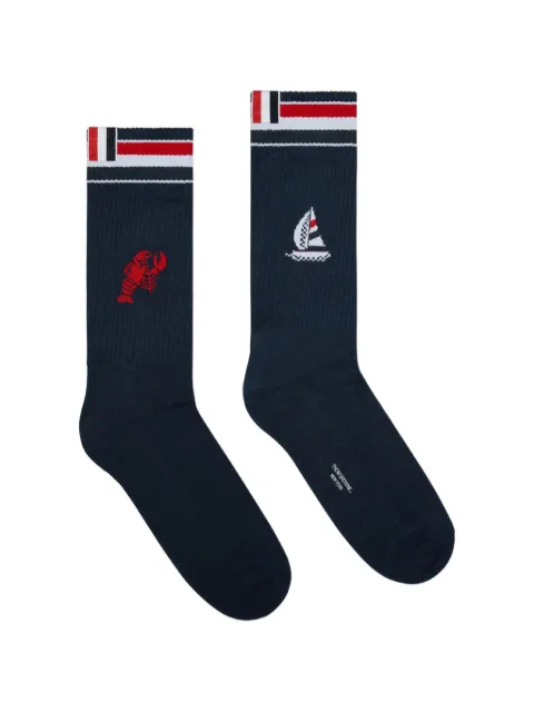 Thom Browne stripe-detail socks
