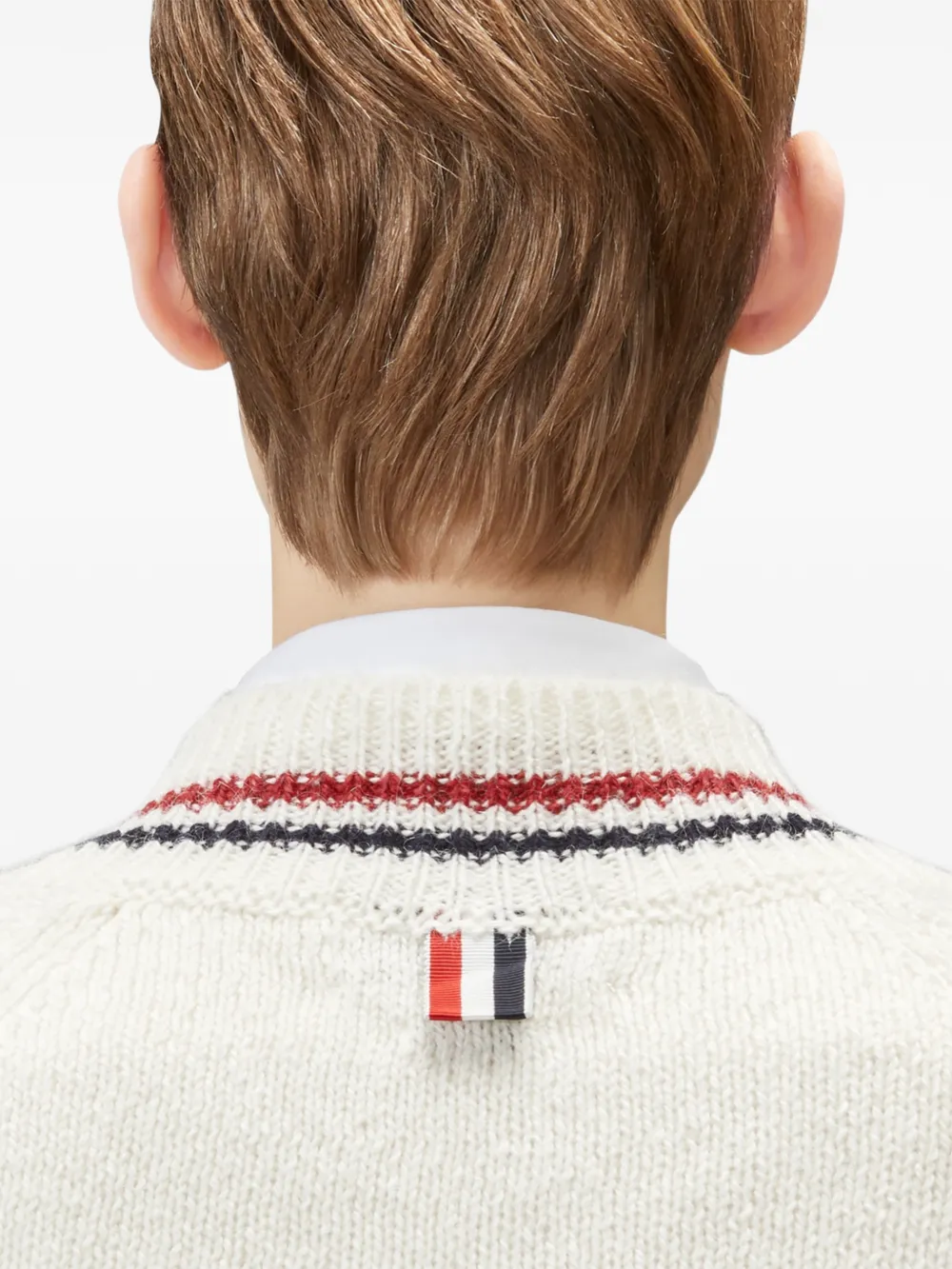 Thom Browne Hemd met V-hals Wit