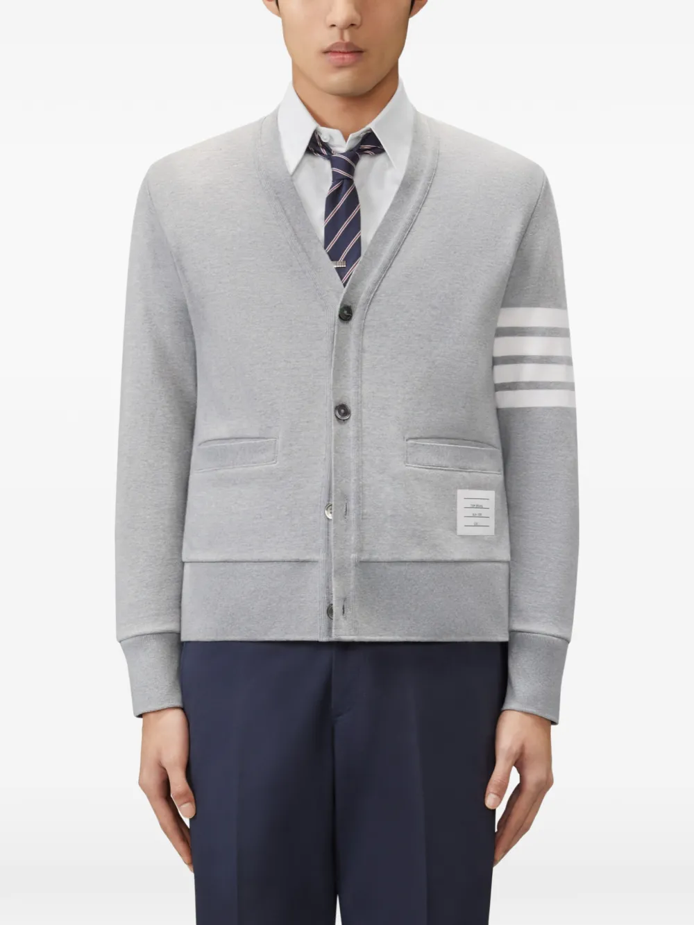 Thom Browne Vest met geborduurd detail Grijs