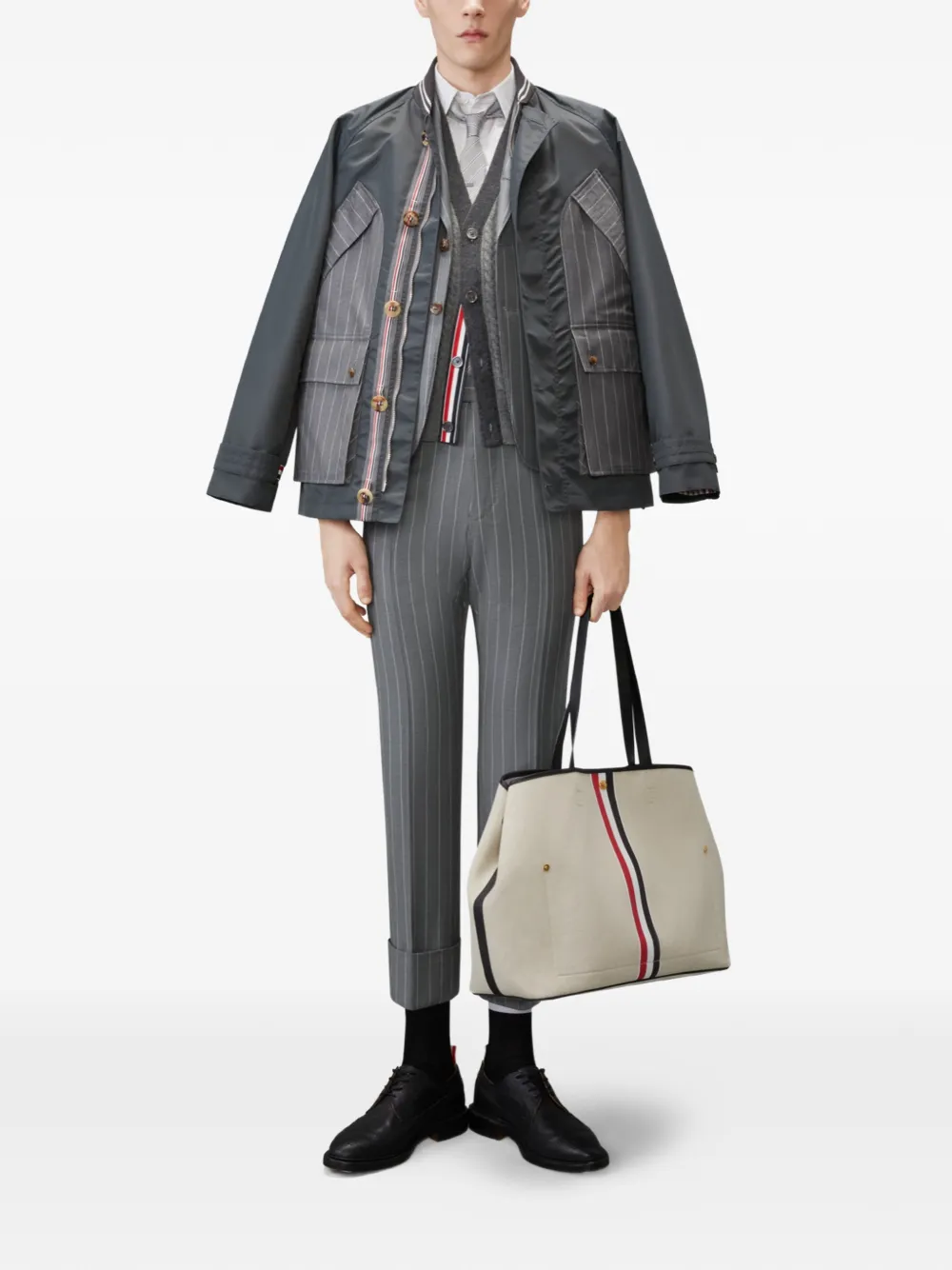Thom Browne Button-up vest Grijs