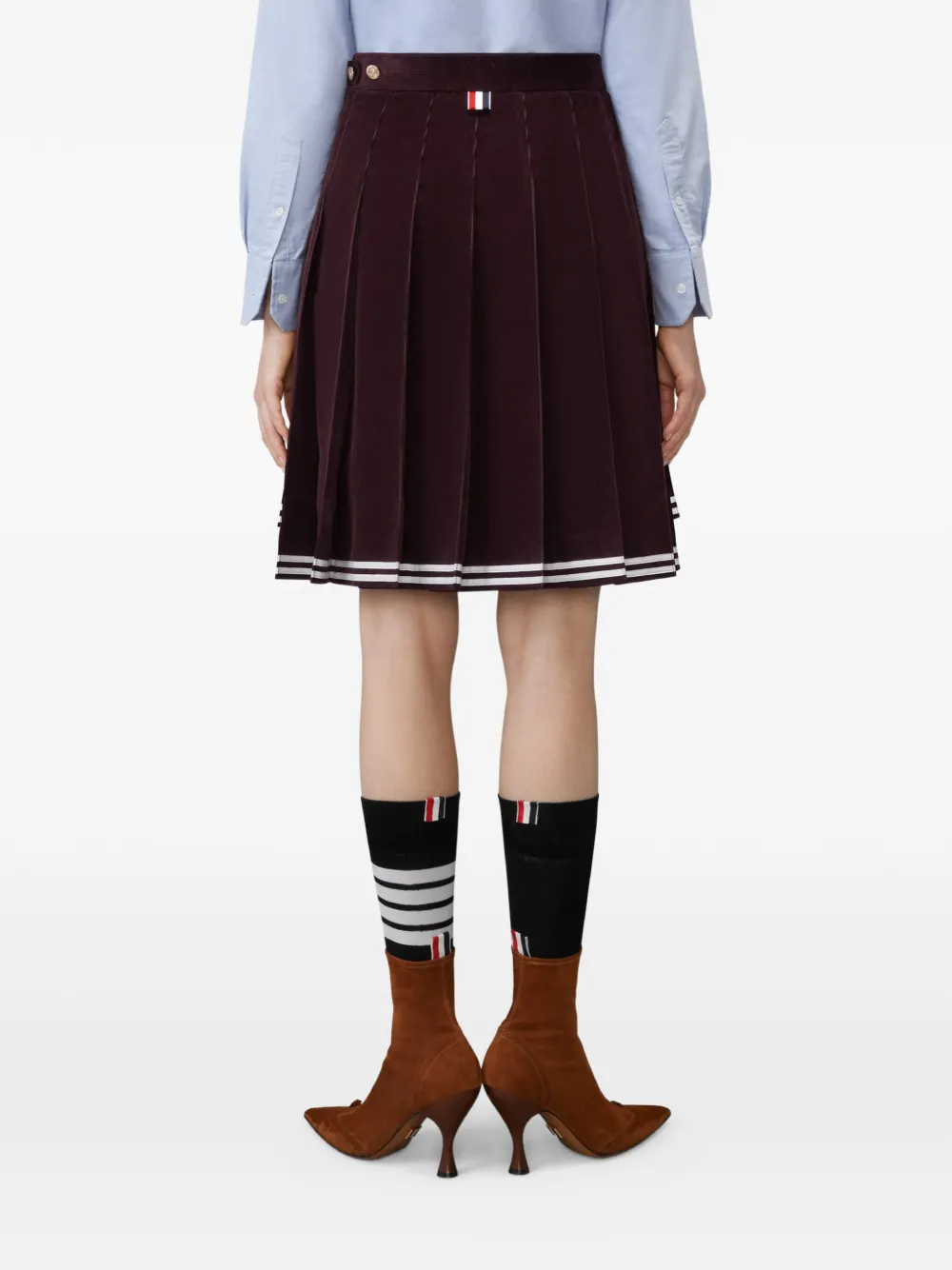 Thom Browne Mini-plooirok Rood