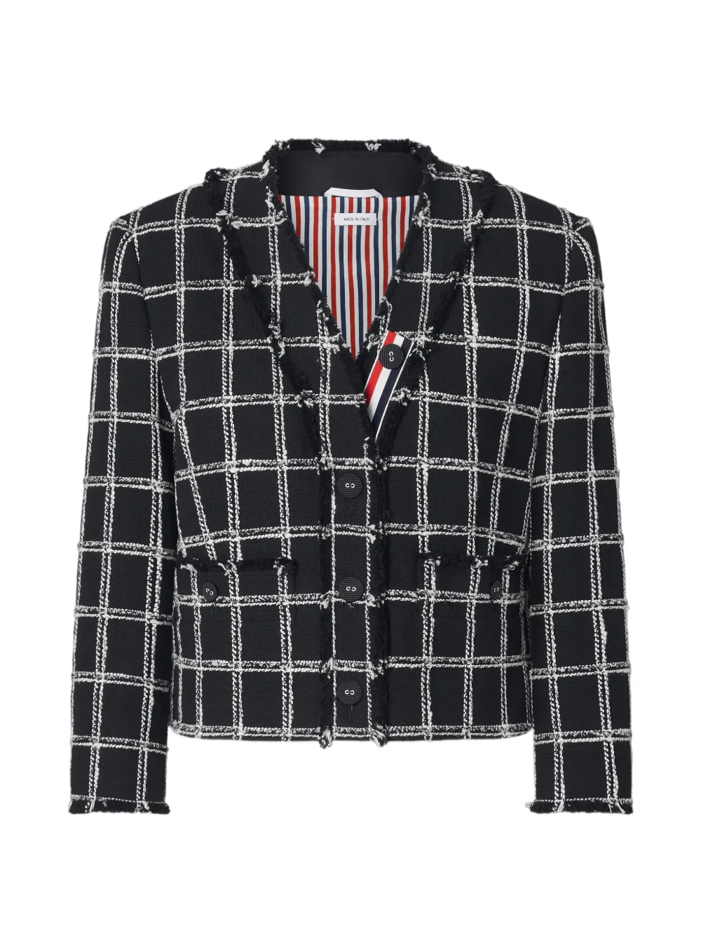 Thom Browne Blazer met patroon Zwart
