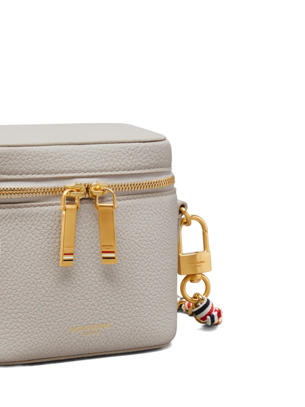 Thom Browne Leren crossbodytas Wit