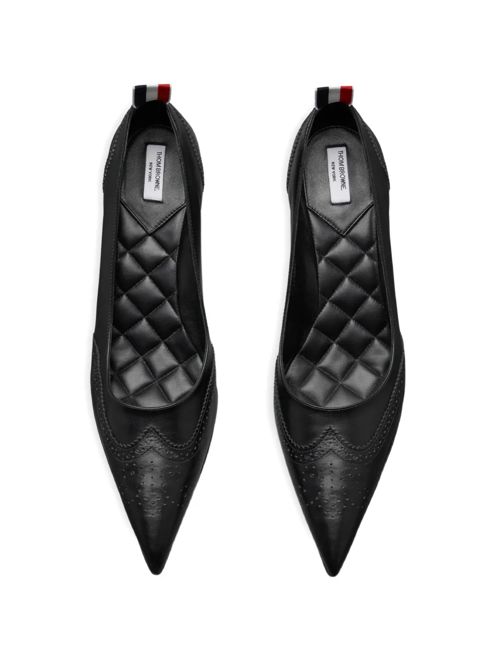 Thom Browne Leren pumps Zwart