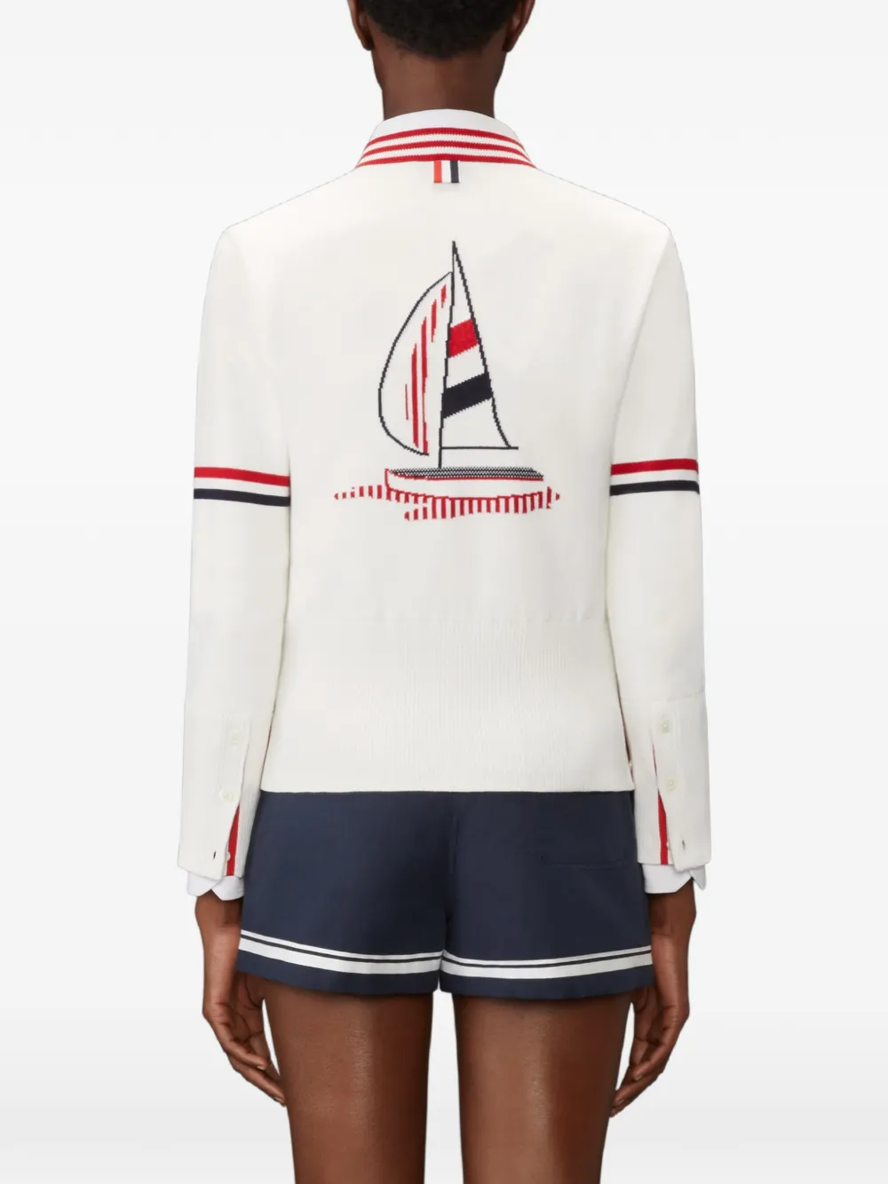 Thom Browne Vest met V-hals Wit
