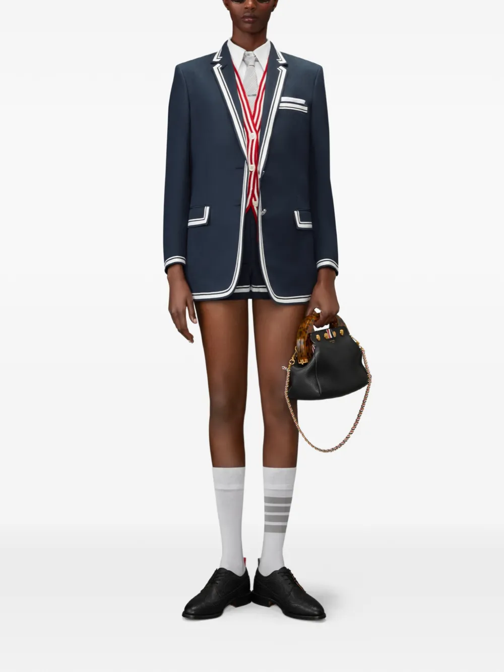 Thom Browne Vest met V-hals Wit