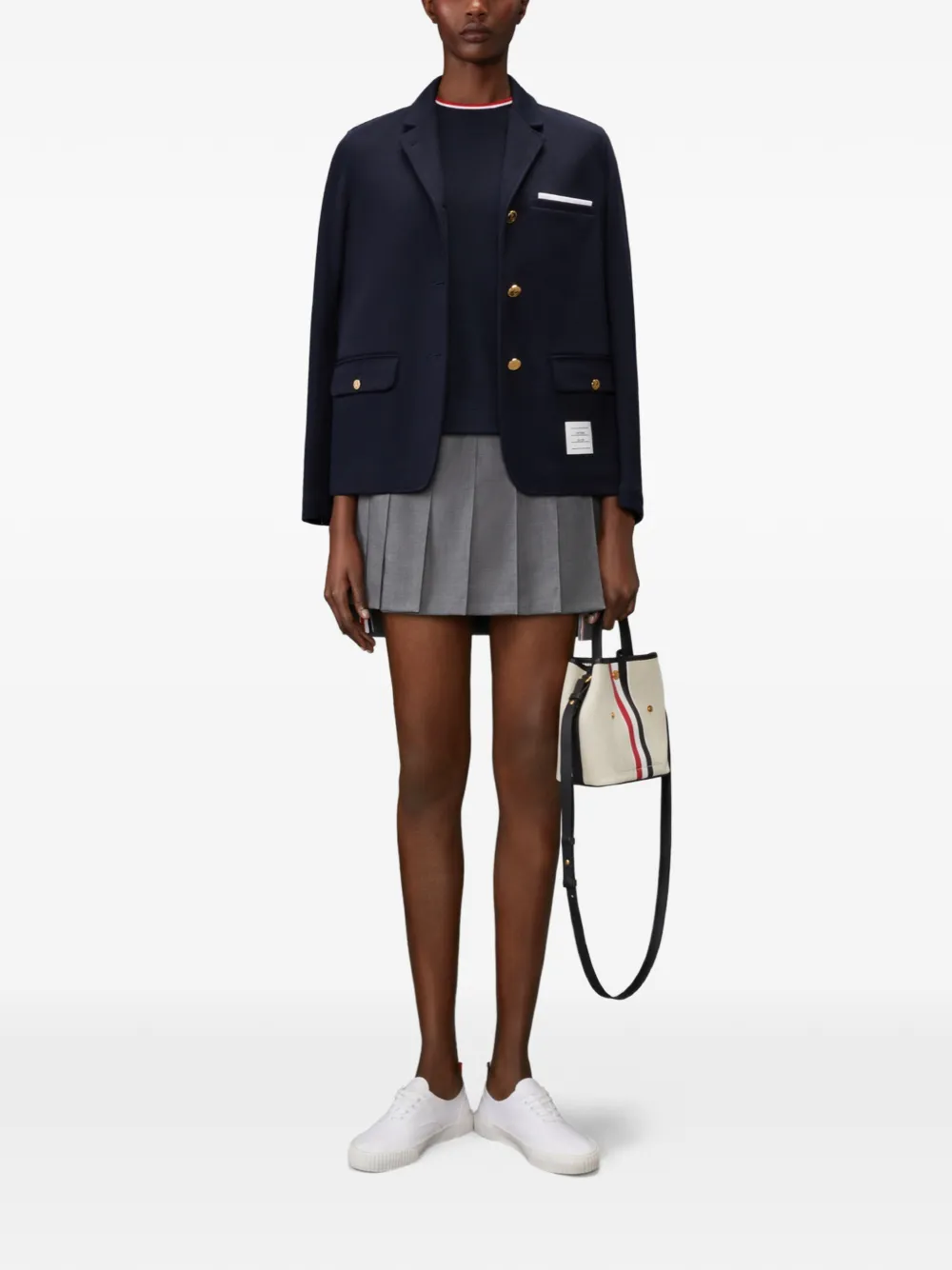 Thom Browne T-shirt met korte mouwen Blauw