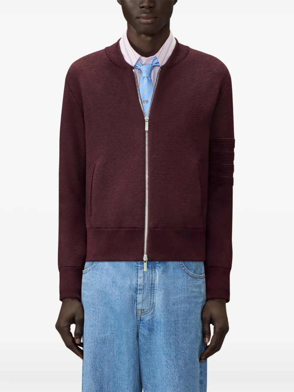 Thom Browne Bomberjack met rits Rood