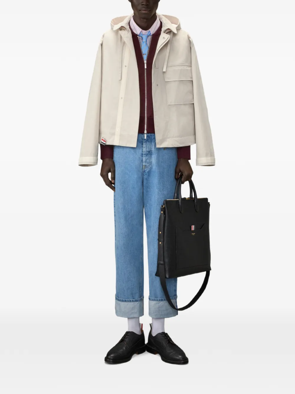 Thom Browne Bomberjack met rits Rood