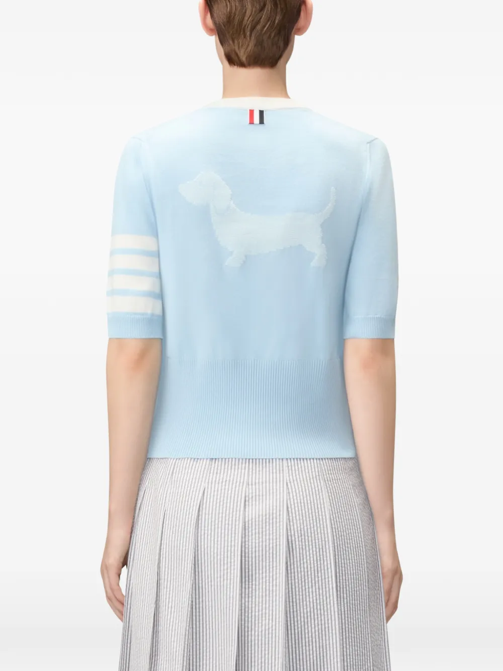 Thom Browne T-shirt met korte mouwen Blauw
