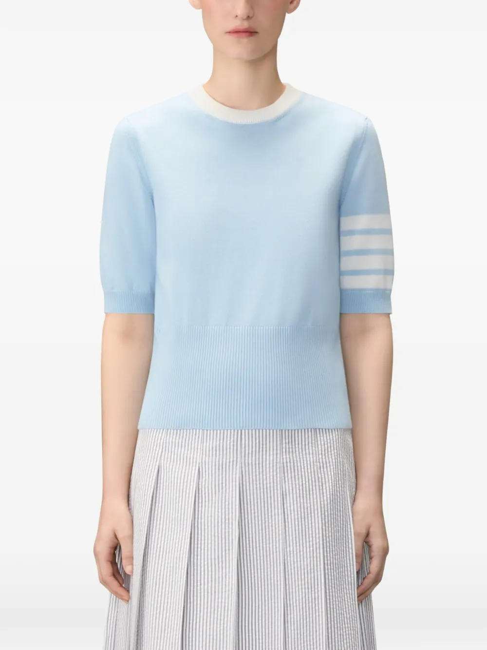 Thom Browne T-shirt met korte mouwen Blauw