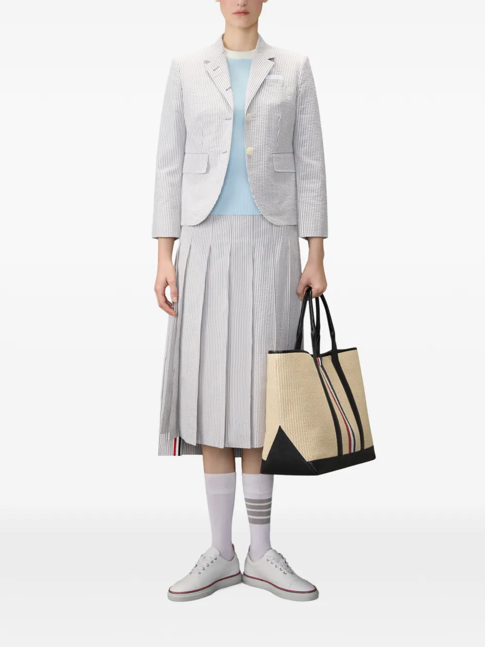 Thom Browne T-shirt met korte mouwen Blauw