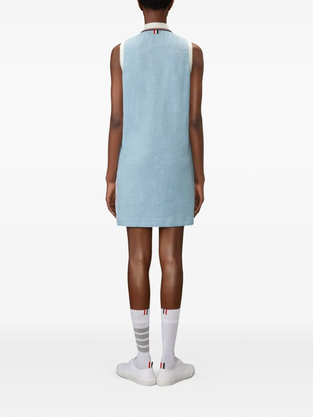 Thom Browne Mouwloze mini-polojurk Blauw