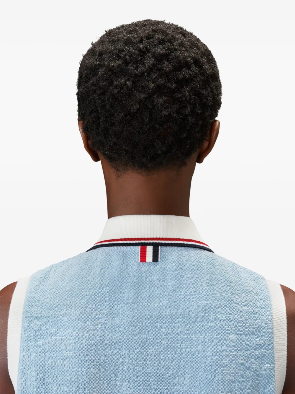 Thom Browne Mouwloze mini-polojurk Blauw