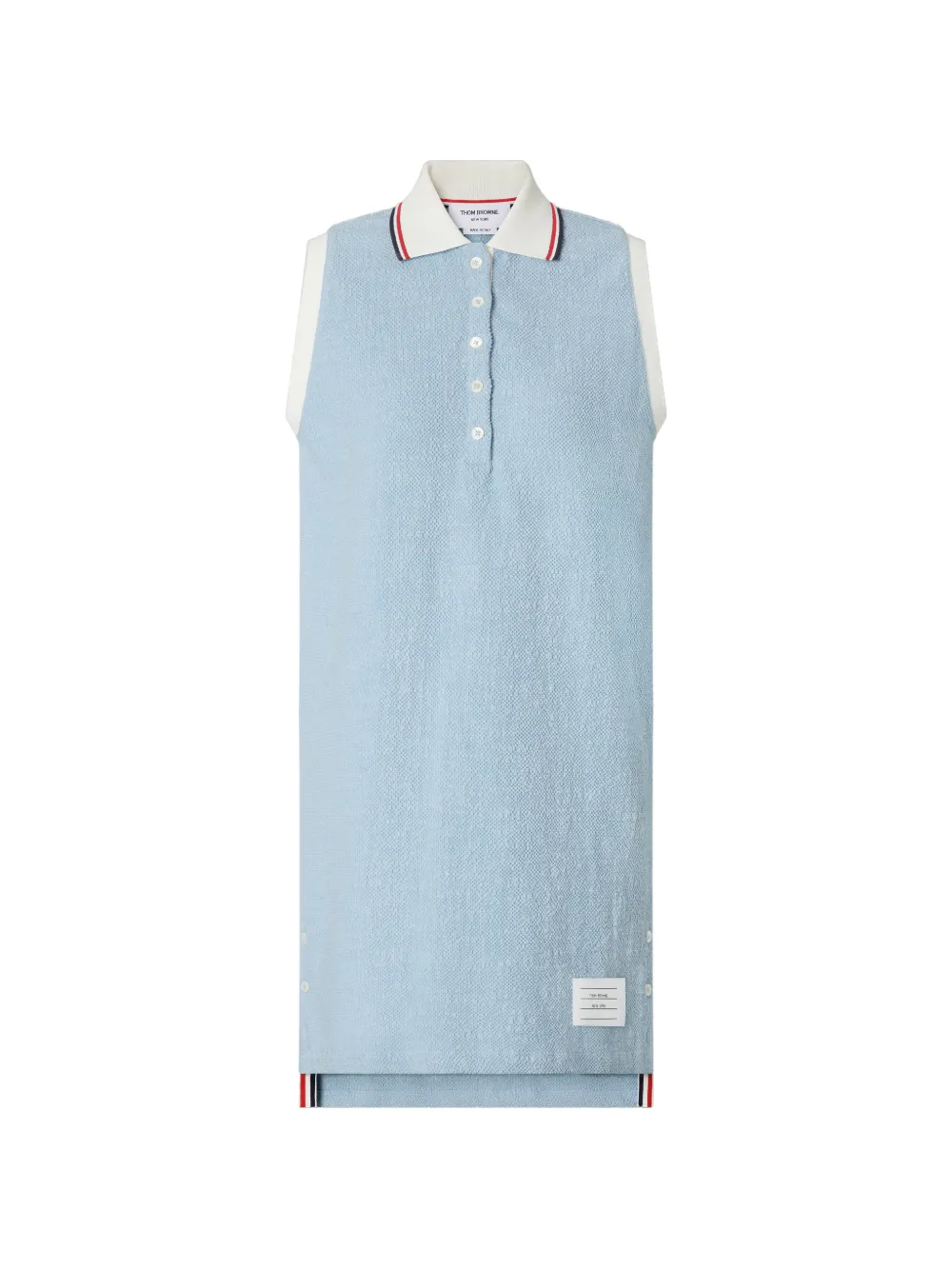 Thom Browne Mouwloze mini-polojurk Blauw
