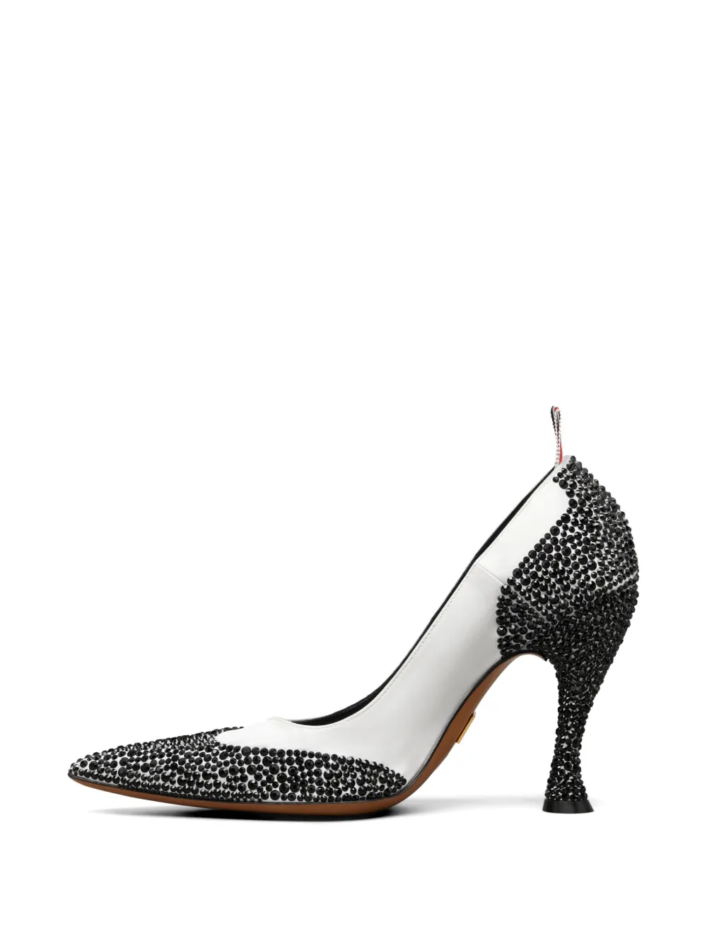 Thom Browne Wingtip pumps verfraaid met kristallen Wit