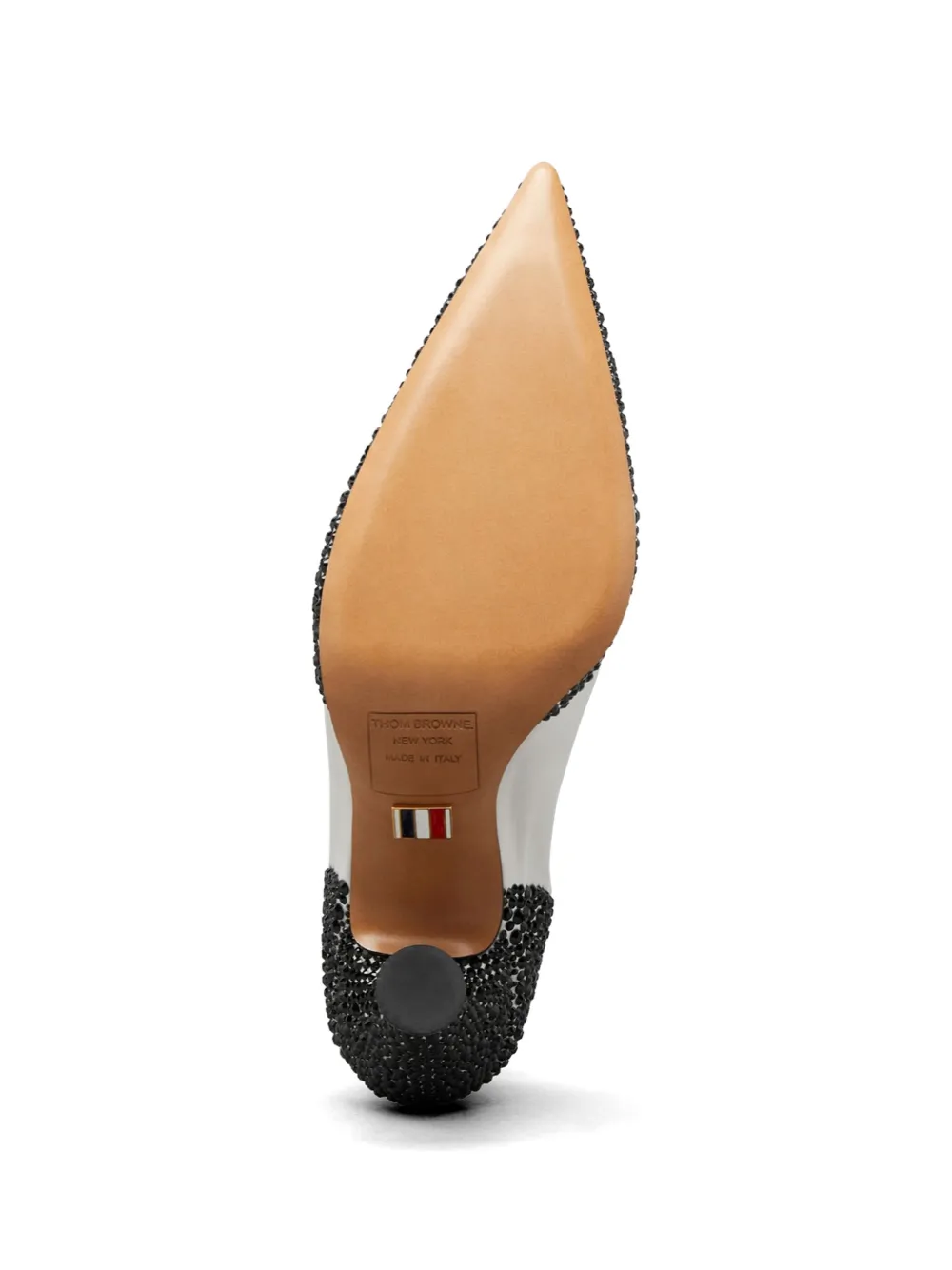 Thom Browne Wingtip pumps verfraaid met kristallen Wit