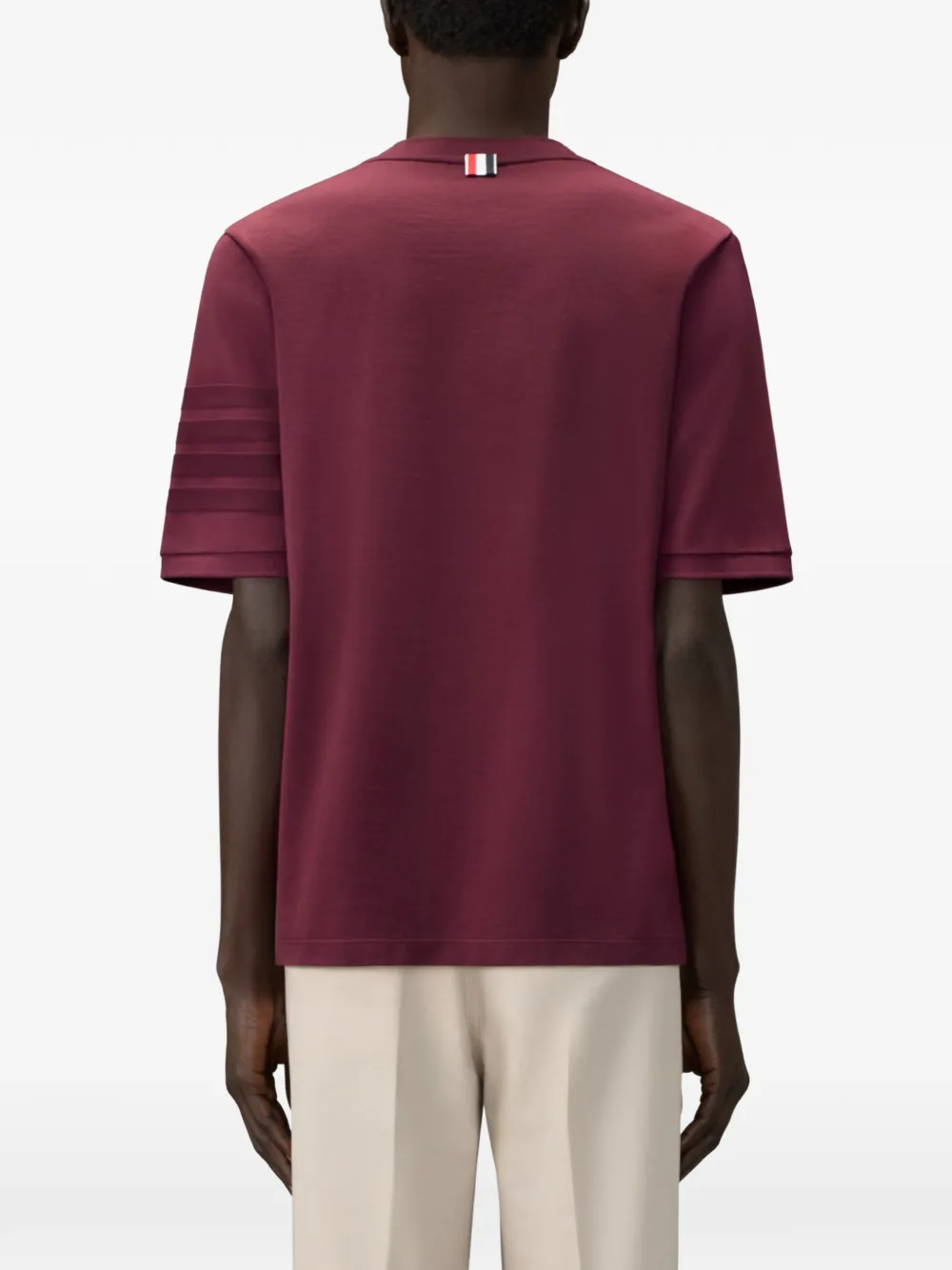 Thom Browne T-shirt met korte mouwen Rood