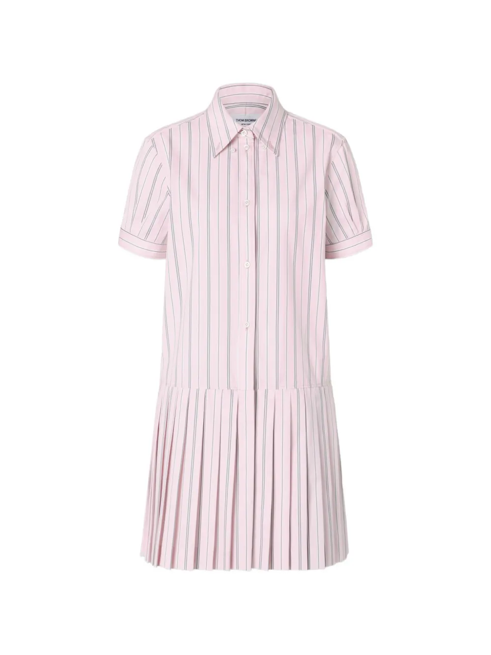 Thom Browne Abito corto plissettato - Rosa