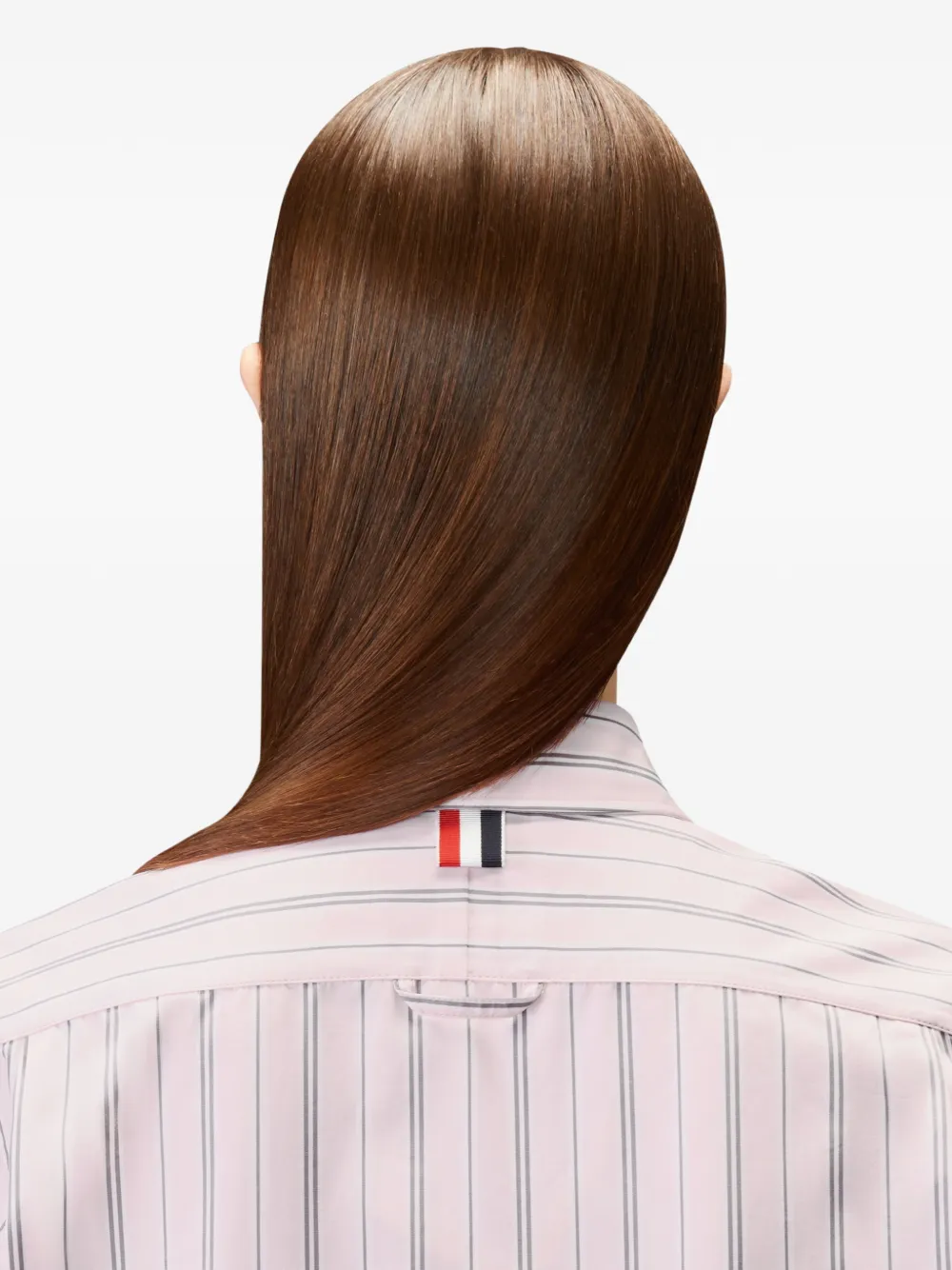 Thom Browne Popeline blousejurk met streep Roze