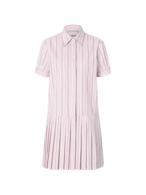 Thom Browne poplin hairline stripe shirt dress