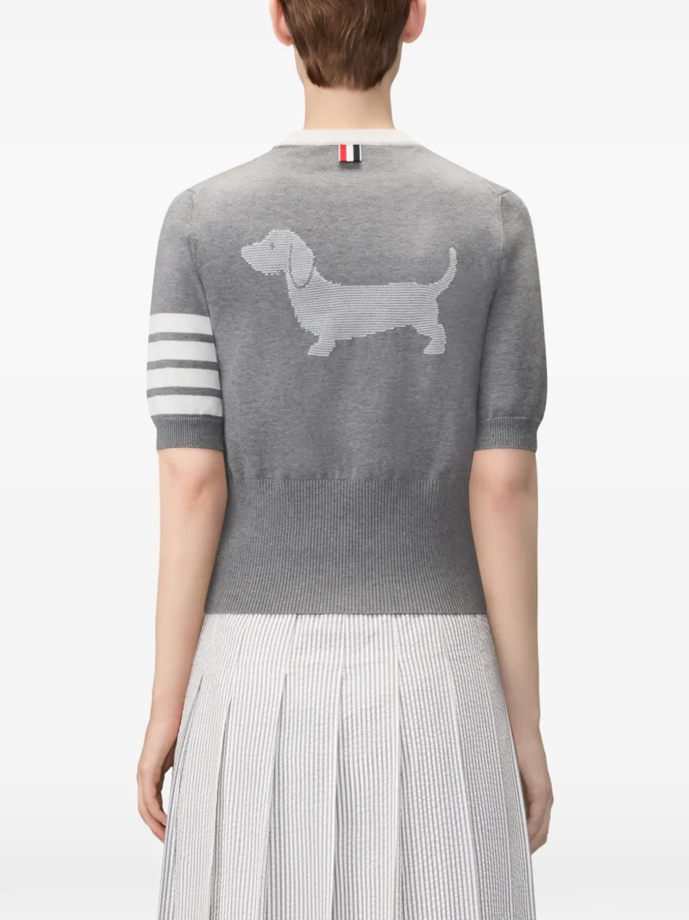 Thom Browne T-shirt met dierenprint Grijs