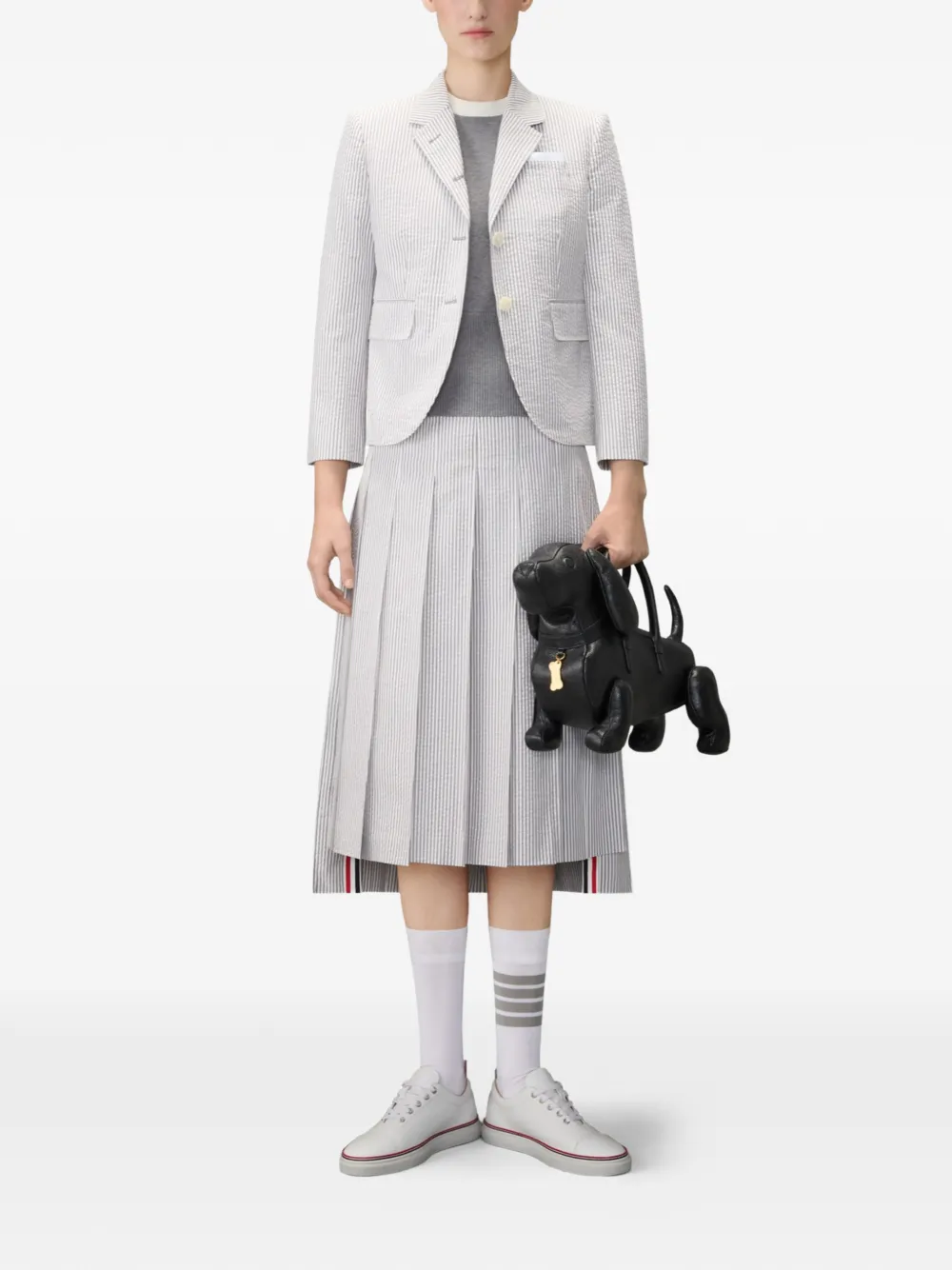 Thom Browne T-shirt met dierenprint Grijs
