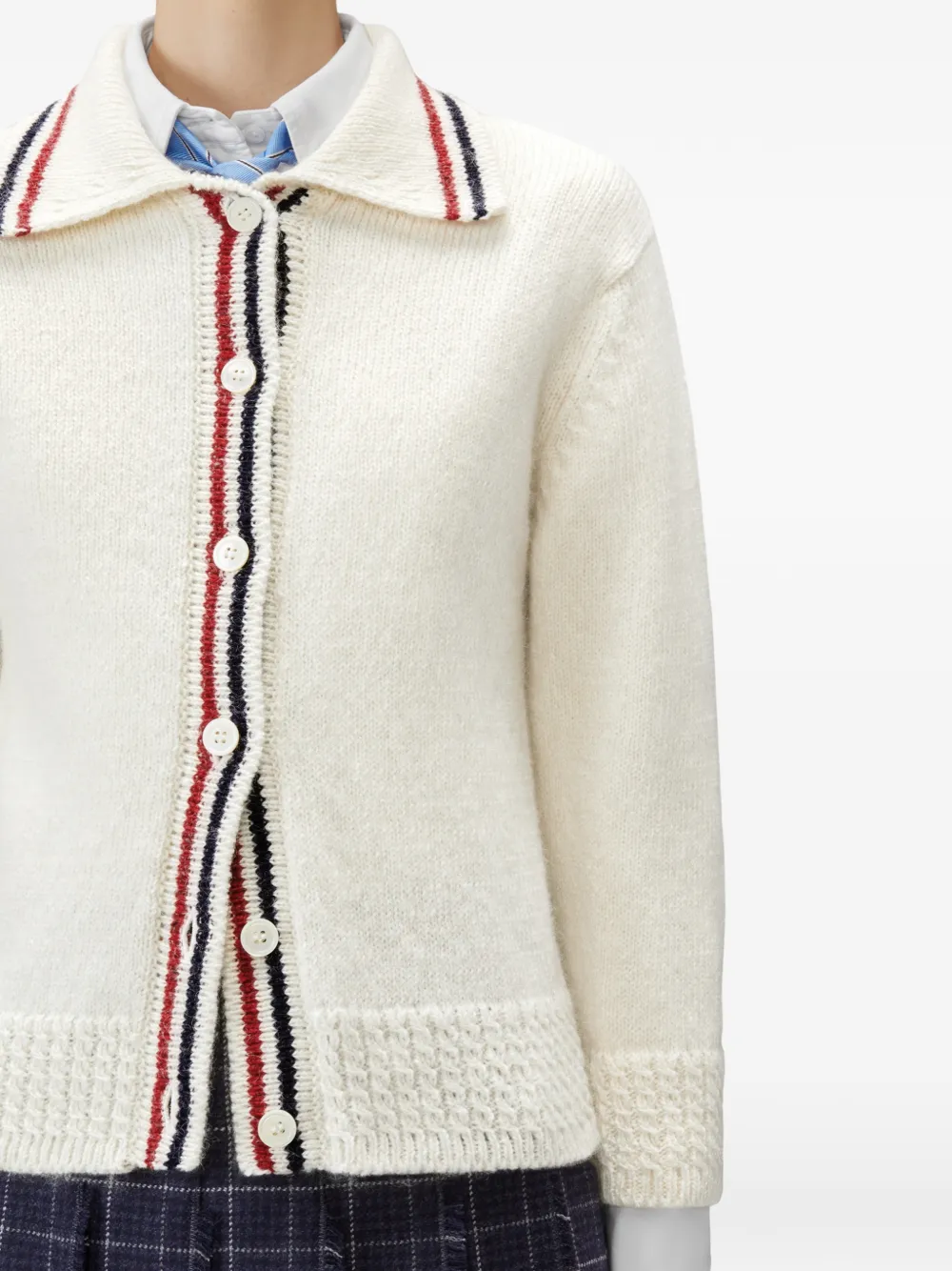 Thom Browne Button-up vest Wit
