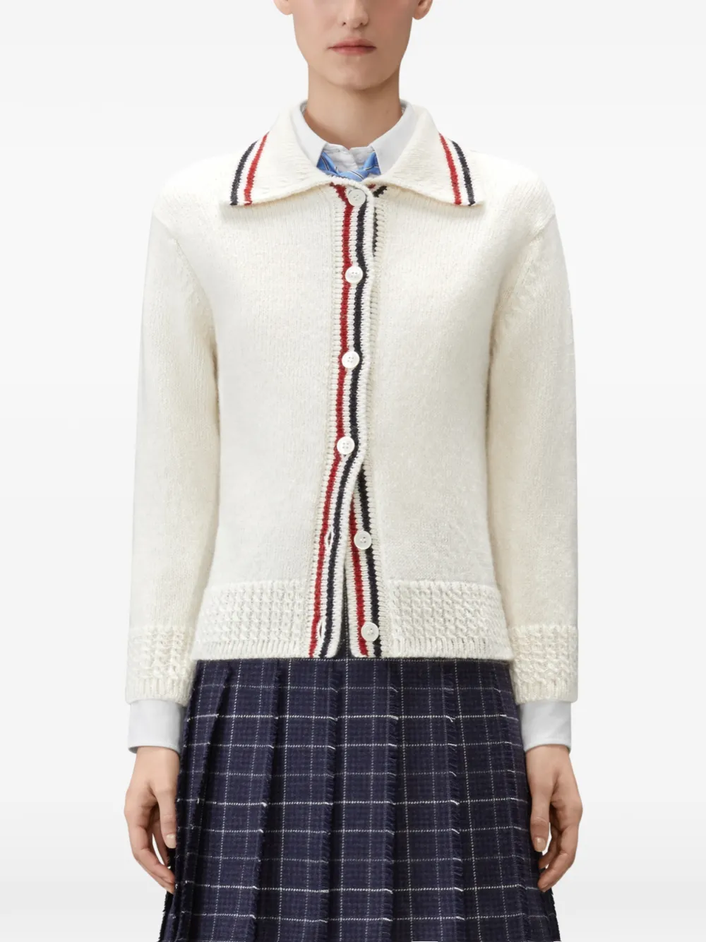 Thom Browne Button-up vest Wit