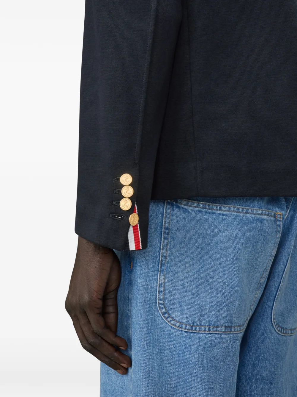 Thom Browne Compact Milano shirtjack Blauw
