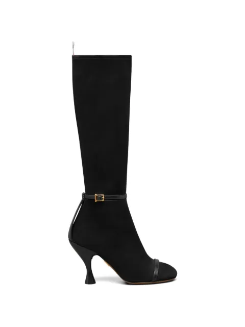 Thom Browne 90mm Trompe L'oeil 4-Bar knee-high boots