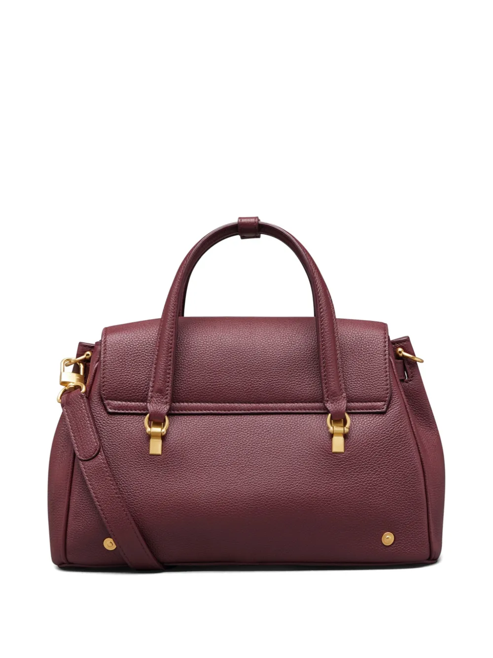 Thom Browne Kleine Bolton leren shopper Rood