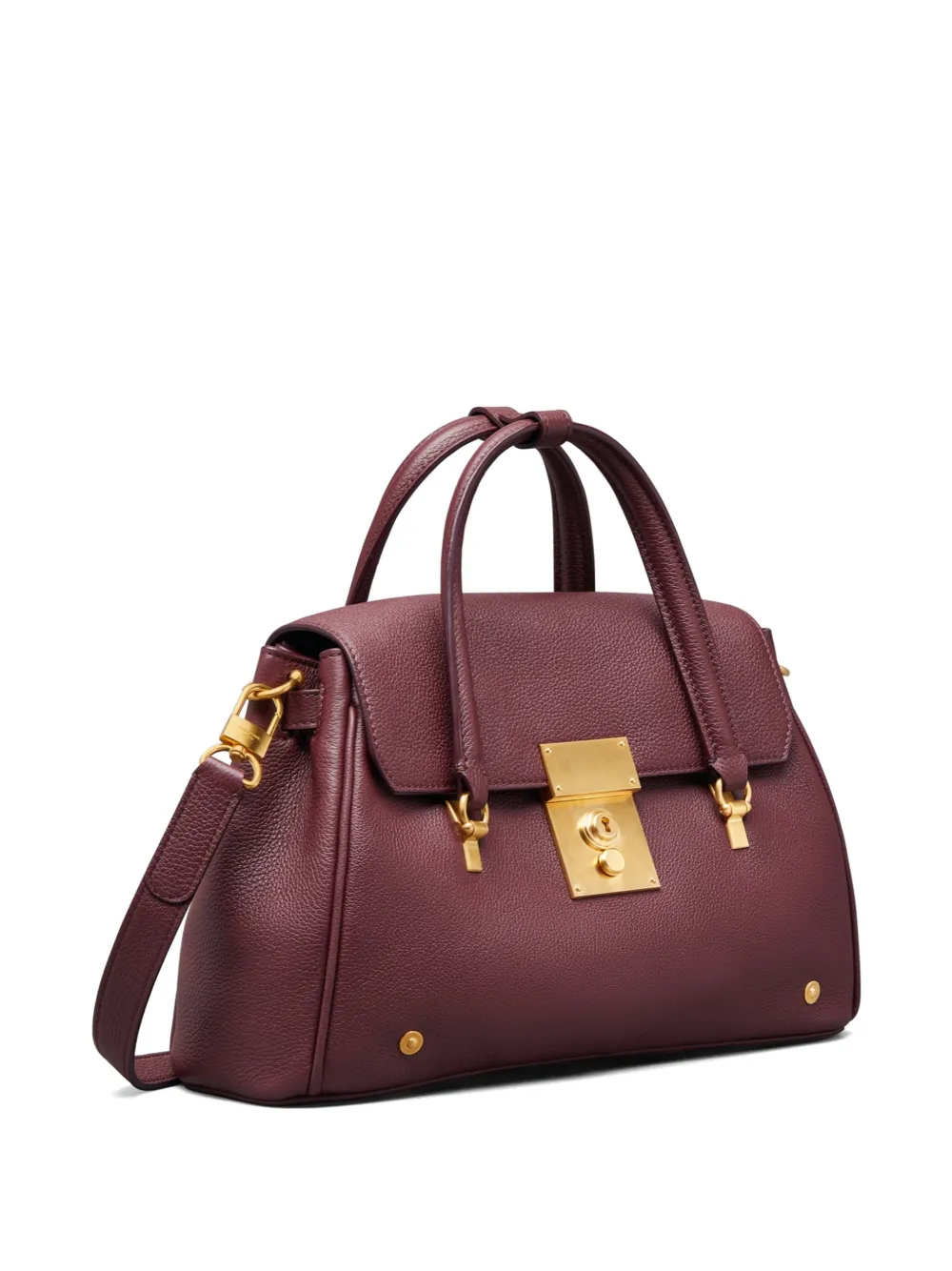 Thom Browne Kleine Bolton leren shopper Rood