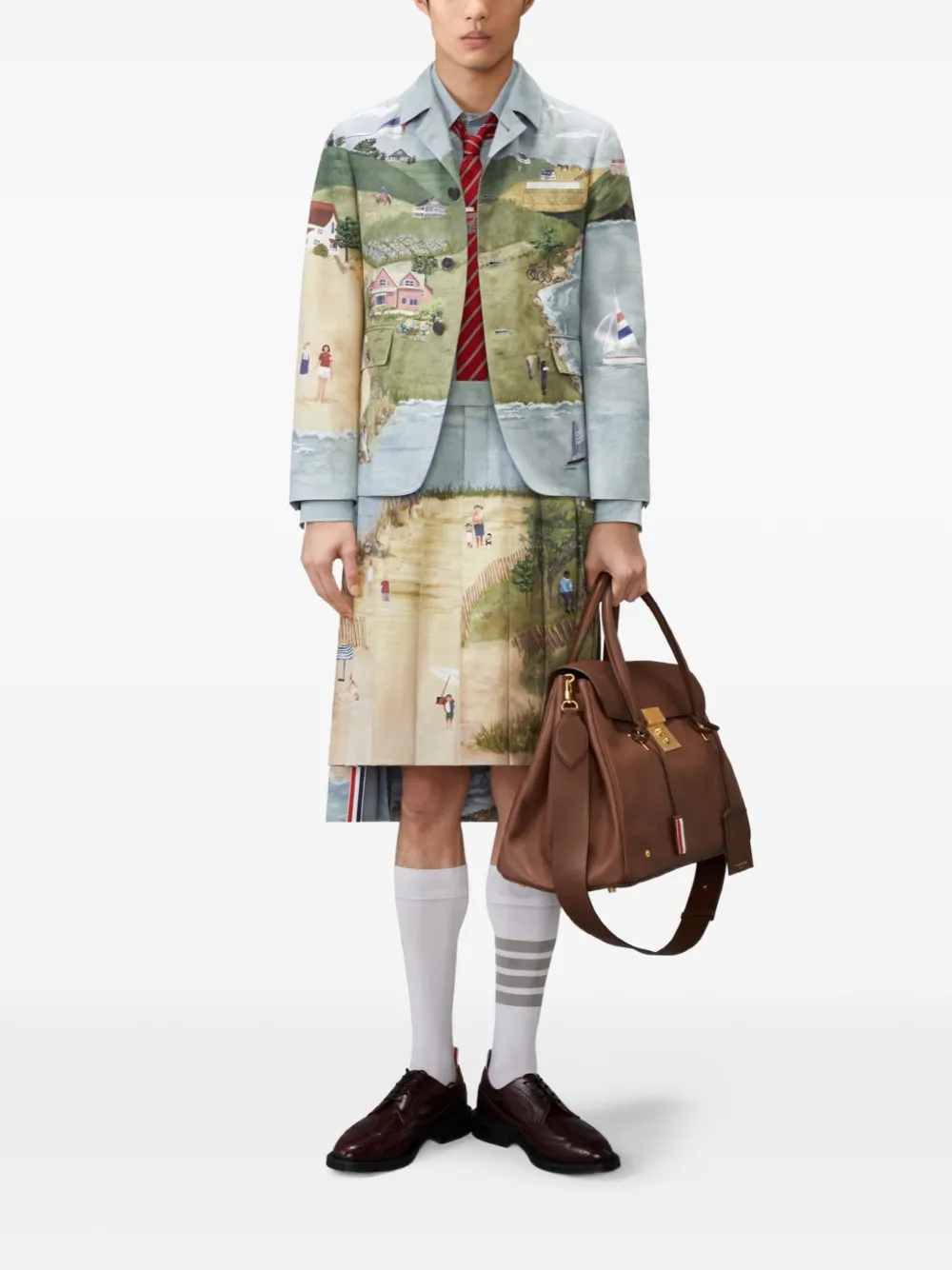 Thom Browne Popeline Nantucket overhemd Blauw