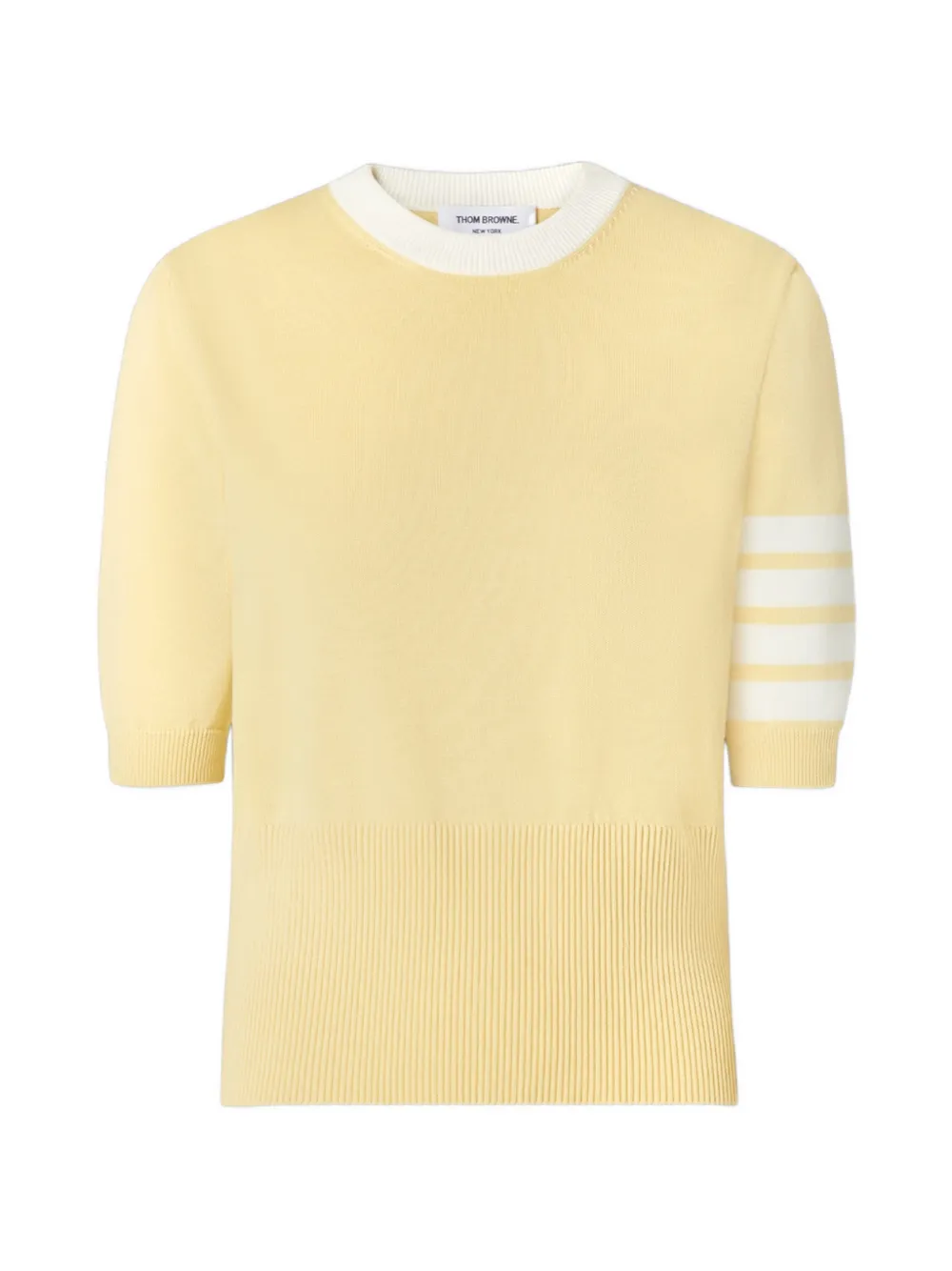 Thom Browne Hector-motif 4-Bar T-shirt - Giallo