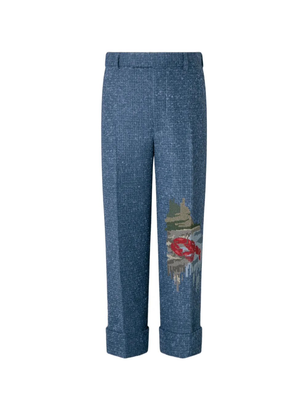 Thom Browne bouclé-tweed embroidered trousers