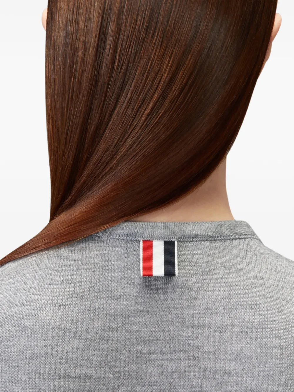 Thom Browne Nantucket kasjmier zijden top Grijs